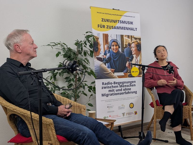 Radiobegegnung mit Jürgen Hoyer & Si Cao im Projekt Zukunftsmusik für Zusammenhalt von SIK e.V.